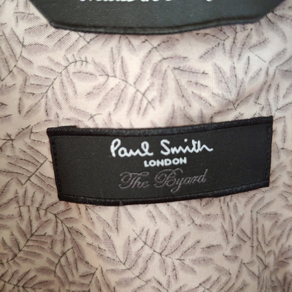 Paul Smith London Button Down Dress Shirt Size 16 1/2 Byard Trim Fit - Picture 13 of 16